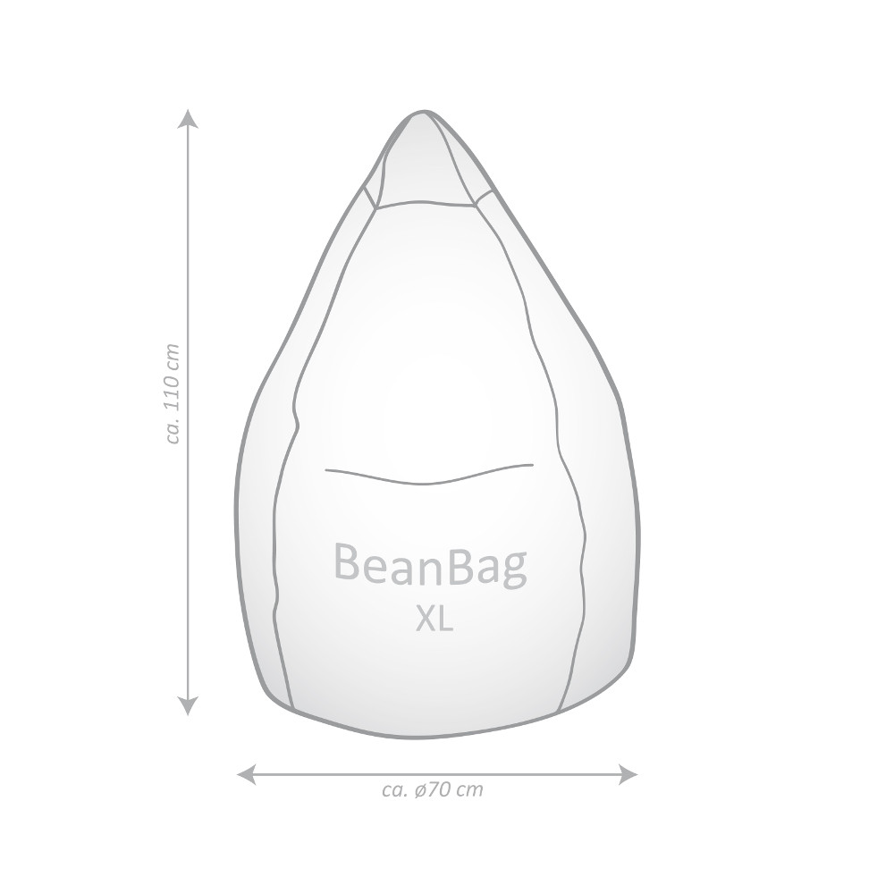 Sitzsack BeanBag Easy XL, blau