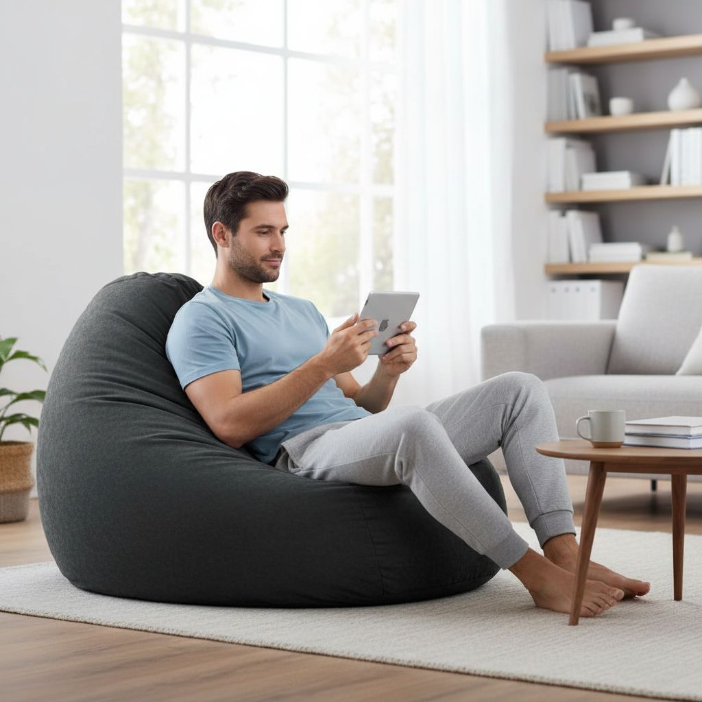 Sitzsack BeanBag Easy XXL, anthrazit