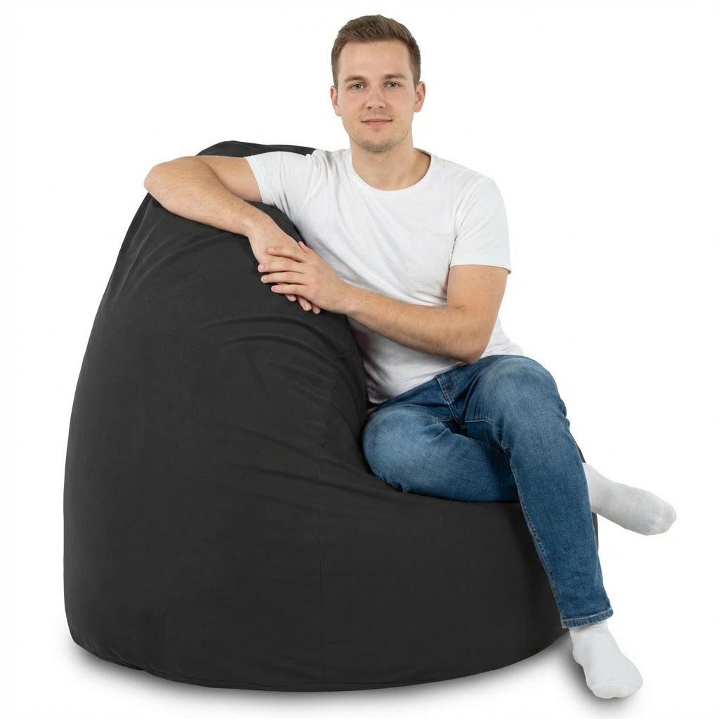 Sitzsack Flumpy Cloud XXL, schwarz