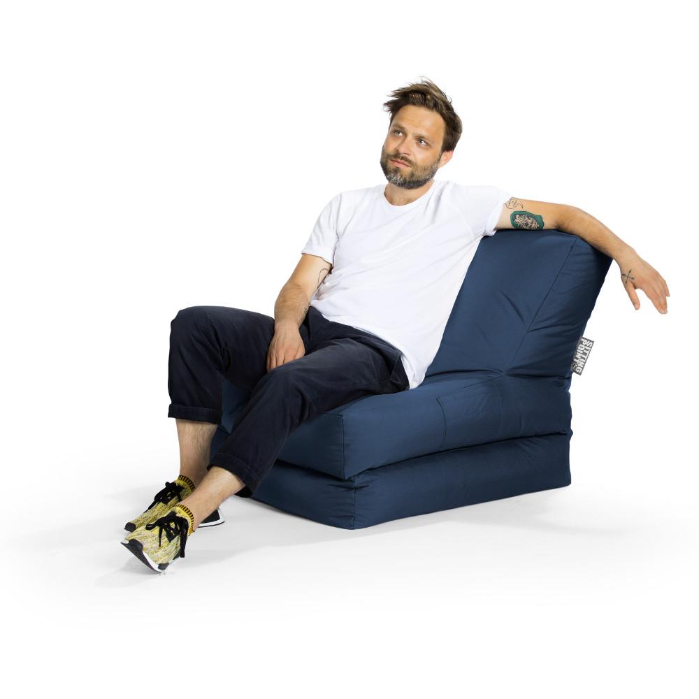 Sitzsack Twist Scuba, jeansblau