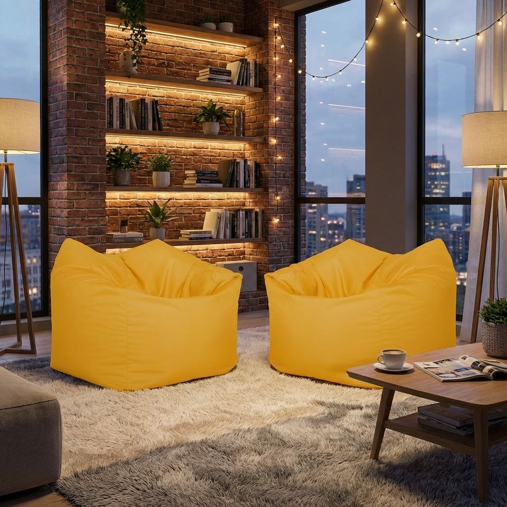 Sitzsack Flumpo Breeze, gelb