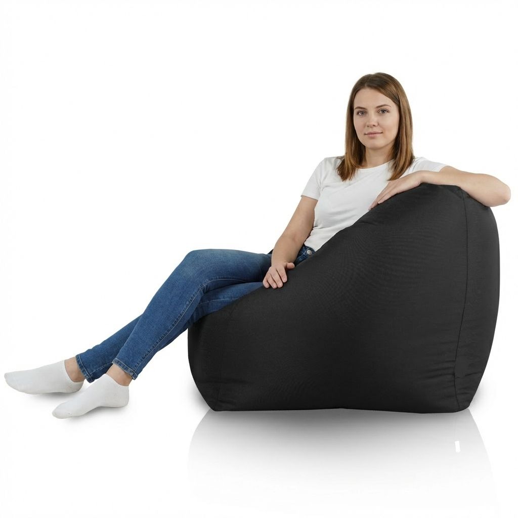 Sitzsack Flumpo Breeze, schwarz