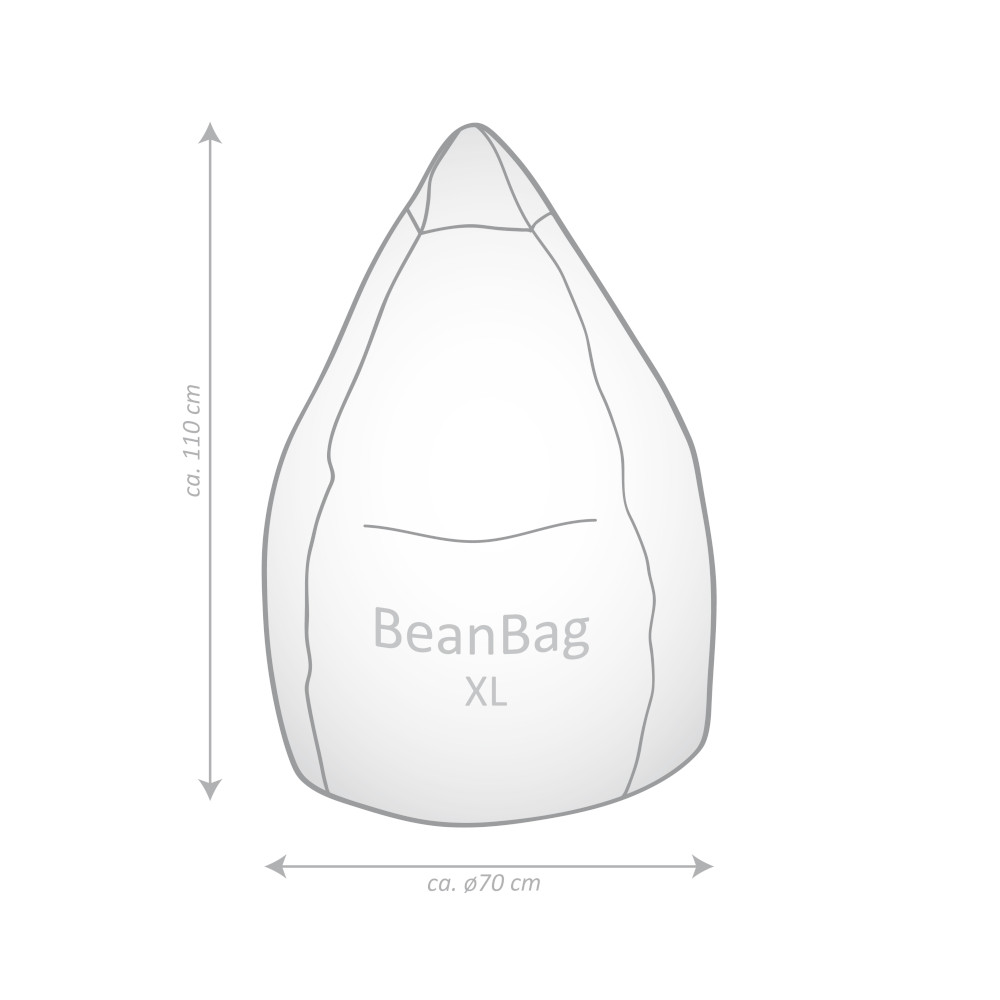 Sitzsack BeanBag Shara XL, beige
