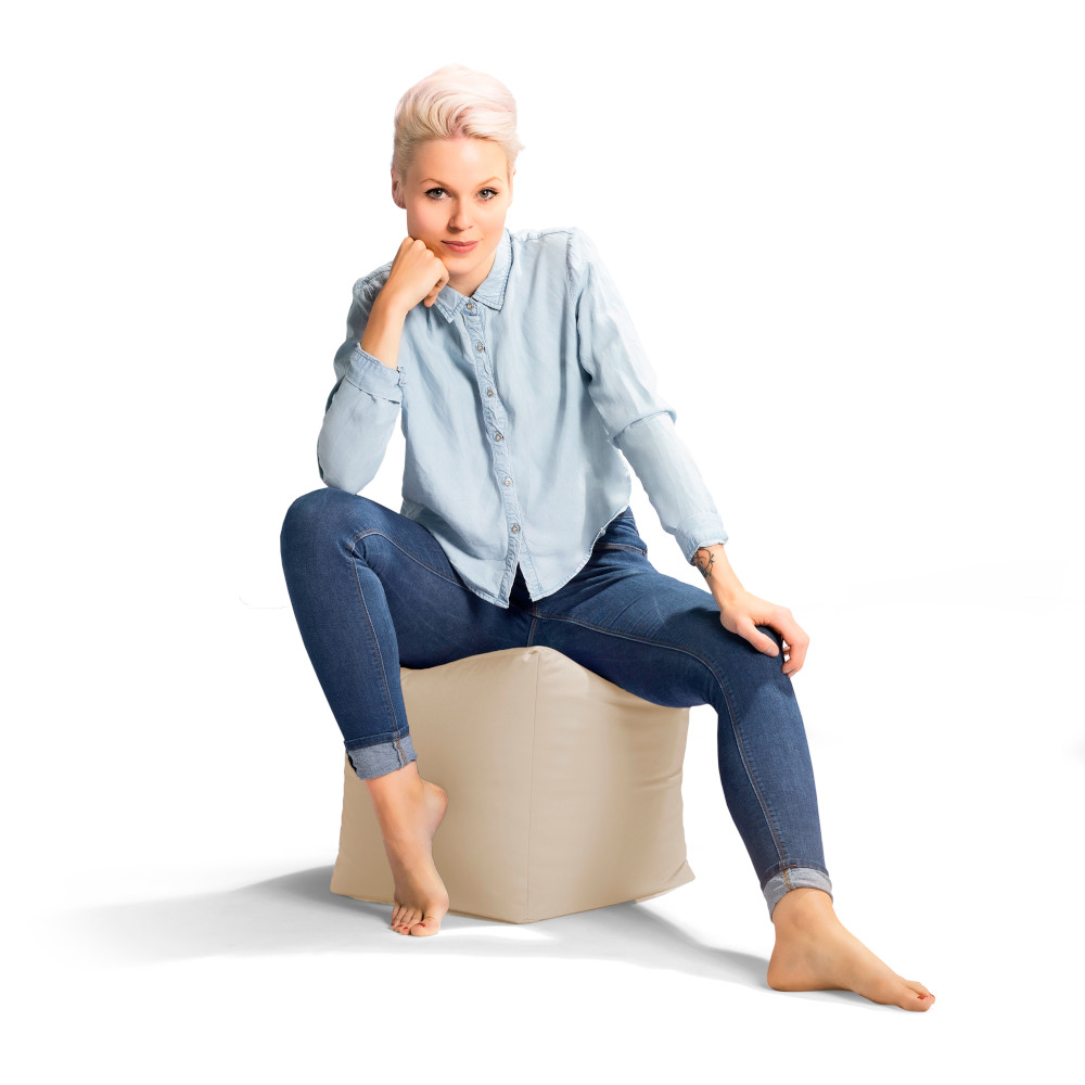 Sitzsack Cube Scuba, beige