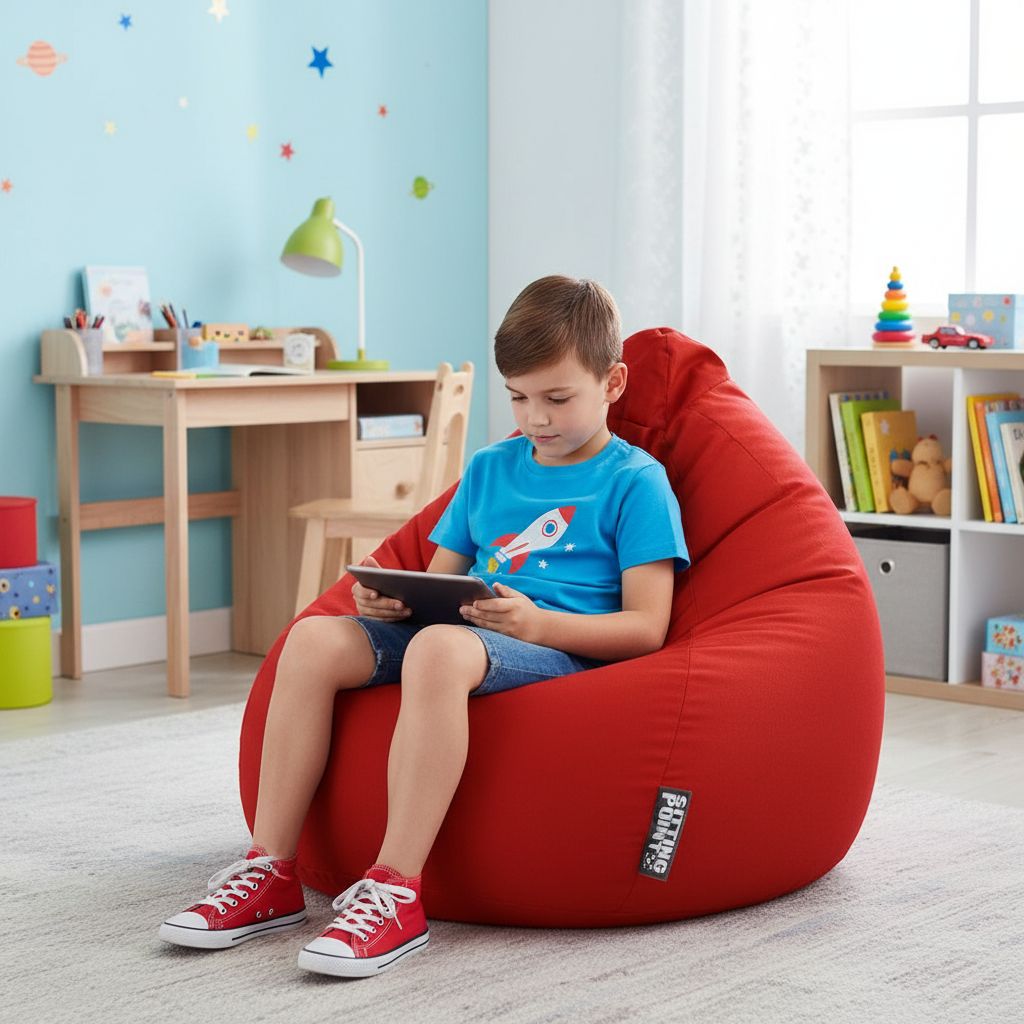 Sitzsack BeanBag Easy XL, rot