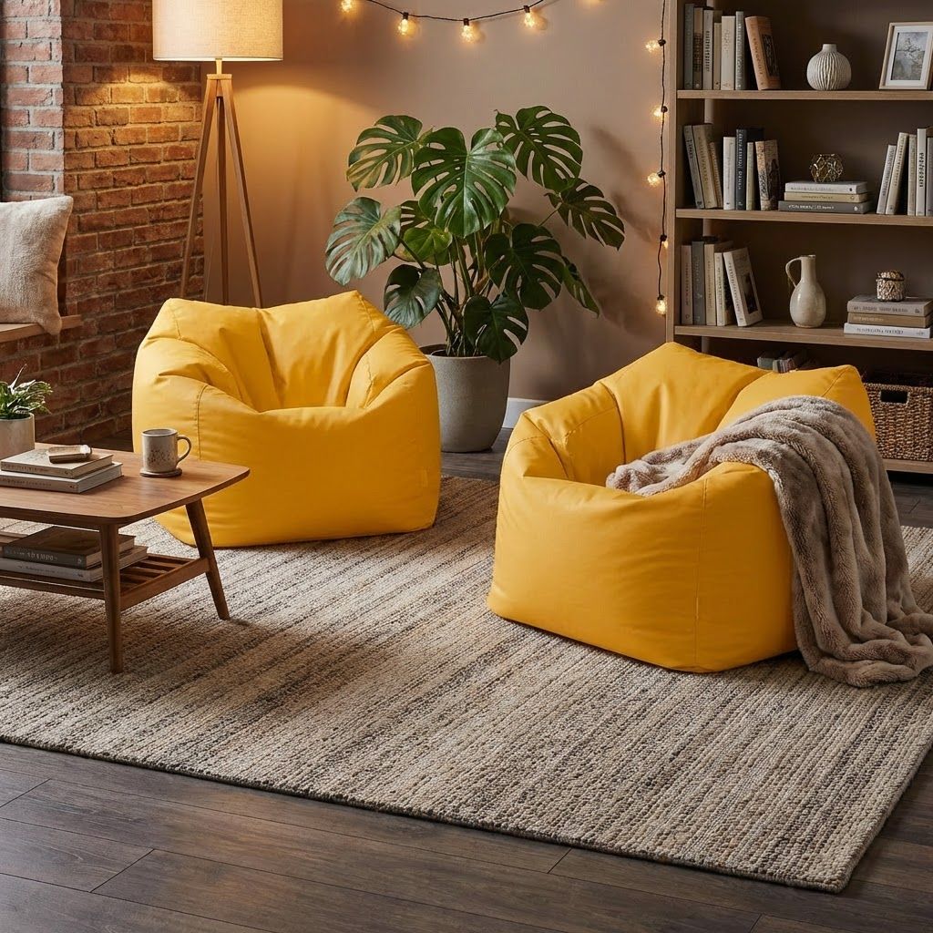 Sitzsack Flumpo Breeze, gelb